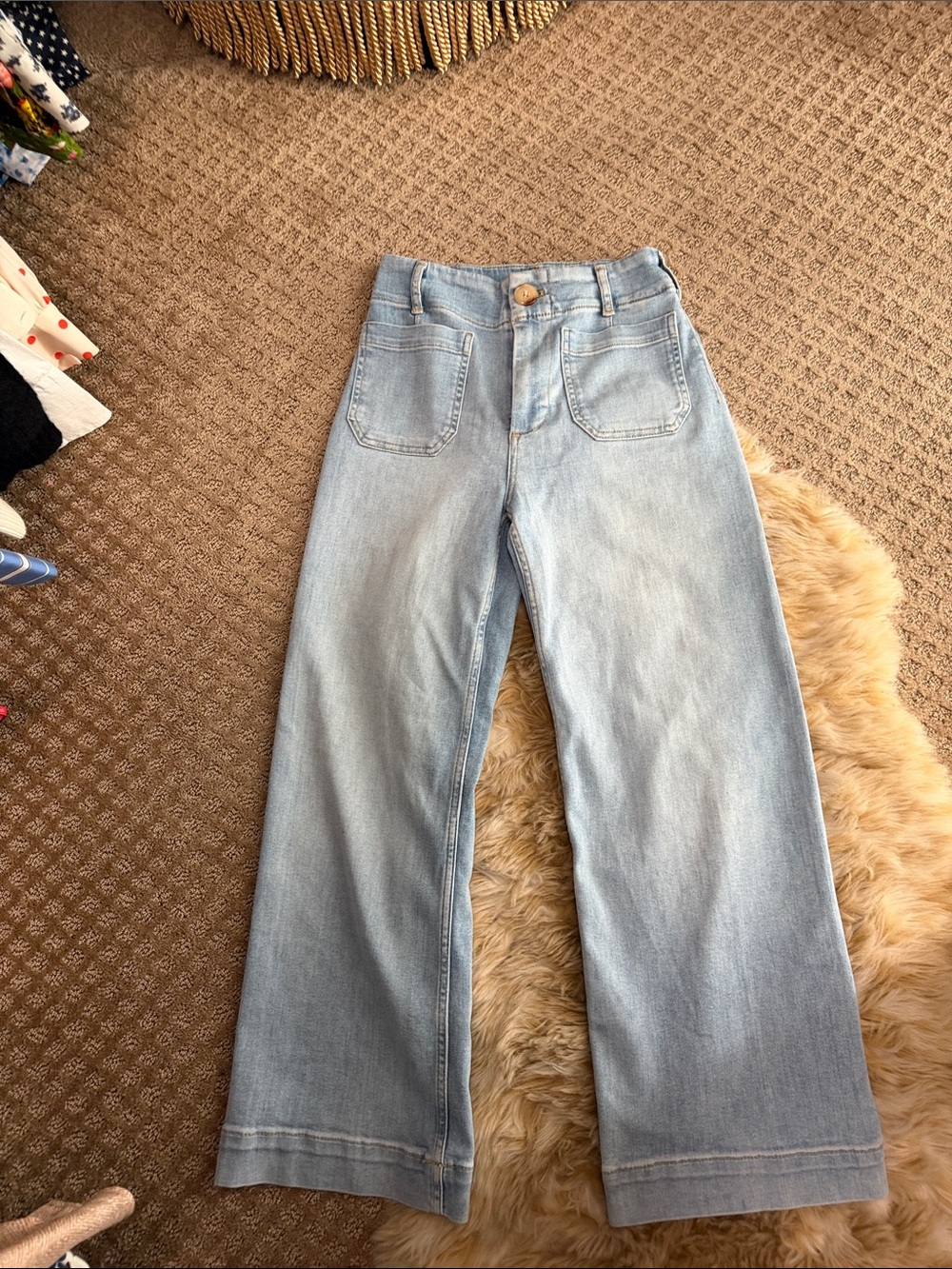 Maeve Light Blue Wide-Leg Women’s Jeans